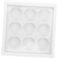 Leere Lidschattenpalette, 9-teiliges DIY-Make-up-Pfännchen-Organizer, tragbarer, kompakter Kosmetikkoffer