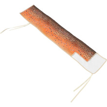 Bolsa de haste de pesca de mosca com 4 compartimentos portátil da caixa do portador do poste de pesca