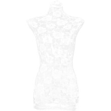 Funda de tela para maniquí con encaje, 1 unidad, color blanco, elegante y clásico. Hermoso diseño de encaje. Ideal para múltiples usos.