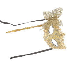 Kädessä pidettävä kuvio kepillä naisille Mardi Gras -asuille, karnevaalijuhliin, cosplay-asusteille