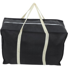 Große Umzugstaschen mit Reißverschlussgriff, 89 l, robuste Aufbewahrungstasche, dicke schwarze Steppdecke und Kleiderorganizer