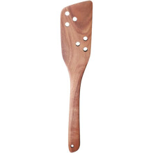 Hitzebeständiger Spatel aus Holz, Küchenhelfer mit praktischem, langem Griff, hochwertiges Holzmaterial
