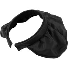 Chapéu de sol dobrável grande borda para mulheres senhoras, preto UV proteção chapéu de praia