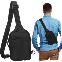 Oxford-Schultertasche für Herren, leichte Umhängetasche mit verstellbarem Riemen
