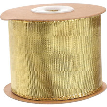 40 mm breites, goldenes Geschenkverpackungsband, dekorative Geschenkbandrolle