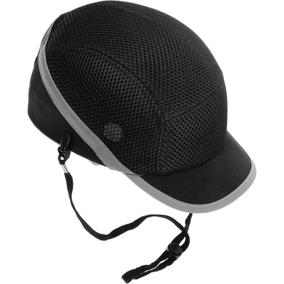 Lightweight Black Safety Helmet Baseball Cap Style Hard Hat Ventilation For Construction And Industrial Work 5455468295782