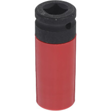 21 mm 1/2-Zoll-Radmuttern-Steckschlüssel mit Schlagschrauberantrieb und Schutzhülle, hochfestes Material, Radmuttern