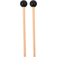 1 Paar schwarze Marimba-Schlägel mit Griffen aus synthetischem Material
