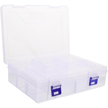 Transparente Aufbewahrungsbox für Nagelanhänger aus Kunststoff