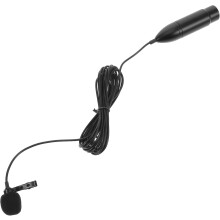 Tragbares Kondensator-Lavalier-Mikrofon mit XLR-Dreipolanschluss, Kabel und Schnellaufbau