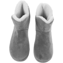 Warme Baumwollpantoffeln für Damen, weiche Plüschpantoffeln mit hohem Schaft und Knöchelunterstützung, ideal für Schlafzimmer und Winter.