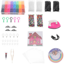 DIY-Bügelperlen-Set mit 9200 Stück (5 mm) in 24 Farben und Bügelwerkzeug – ein lehrreiches Bastelpuzzle