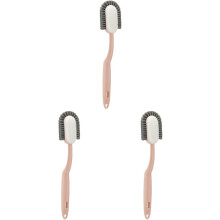 3pcs Plastic Scrub Cleaning Brush Long Handle Brush for Home Shoe Scrub Cleaning Tool