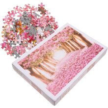 Puzzle de fleurs de cerisier pour adultes - Puzzle peinture Ă l'huile rose