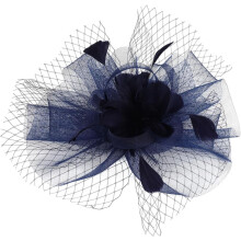 Chapeau bibi en maille pour mariée, bandeau léger style années 20, accessoires Charleston