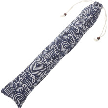 Maßgefertigte, schützende Drumstick-Tasche, multifunktionales Design, faltbar, robustes blaues Material, minimalistisches Design