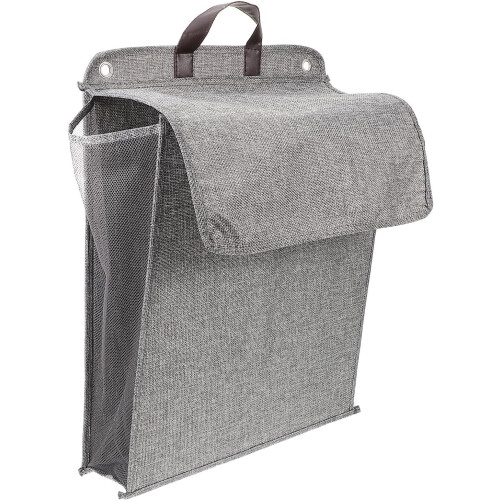 Panier à linge mural pliable en coton et lin, léger