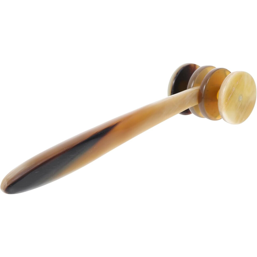 Hkhbjs Handheld Massager Tool Wheel Facial Shoulder Massage Ox Horn Material Portable Massage Supply
