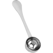 Messbecher für Küchen und Cafés, Edelstahl mit präziser Skala und robustem Metallgriff.