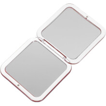 Double-Sided Makeup Mirror Folding Compact Design for Travel Square Shape Magnified Double-Sided Mirror