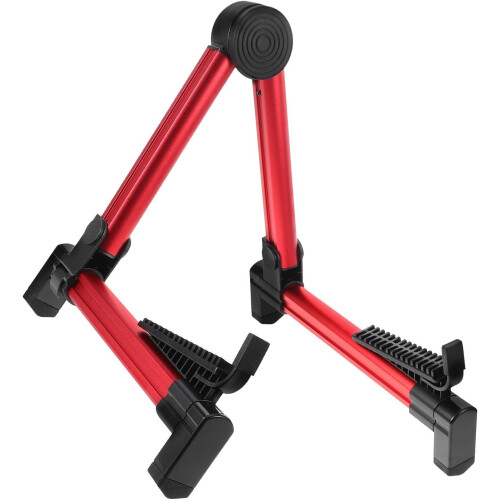 Βάση κιθάρας Universal Red Metal, πτυσσόμενη, δαπέδου για ακουστικό, ηλεκτρικό μπάσο