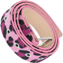 Cinturão de cintura de impressão de leopardo para mulheres, faixa de impressão de animais de guepardo de moda com fivela de ouro