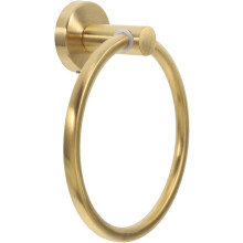 Goldener Handtuchring aus Edelstahl zur Wandmontage, inklusive 2 Schrauben