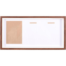 Dekorativer Medaillenrahmen, Abzeichenhalter, Bilderhalter, Frontabdeckung, Glasscheibe, Holz