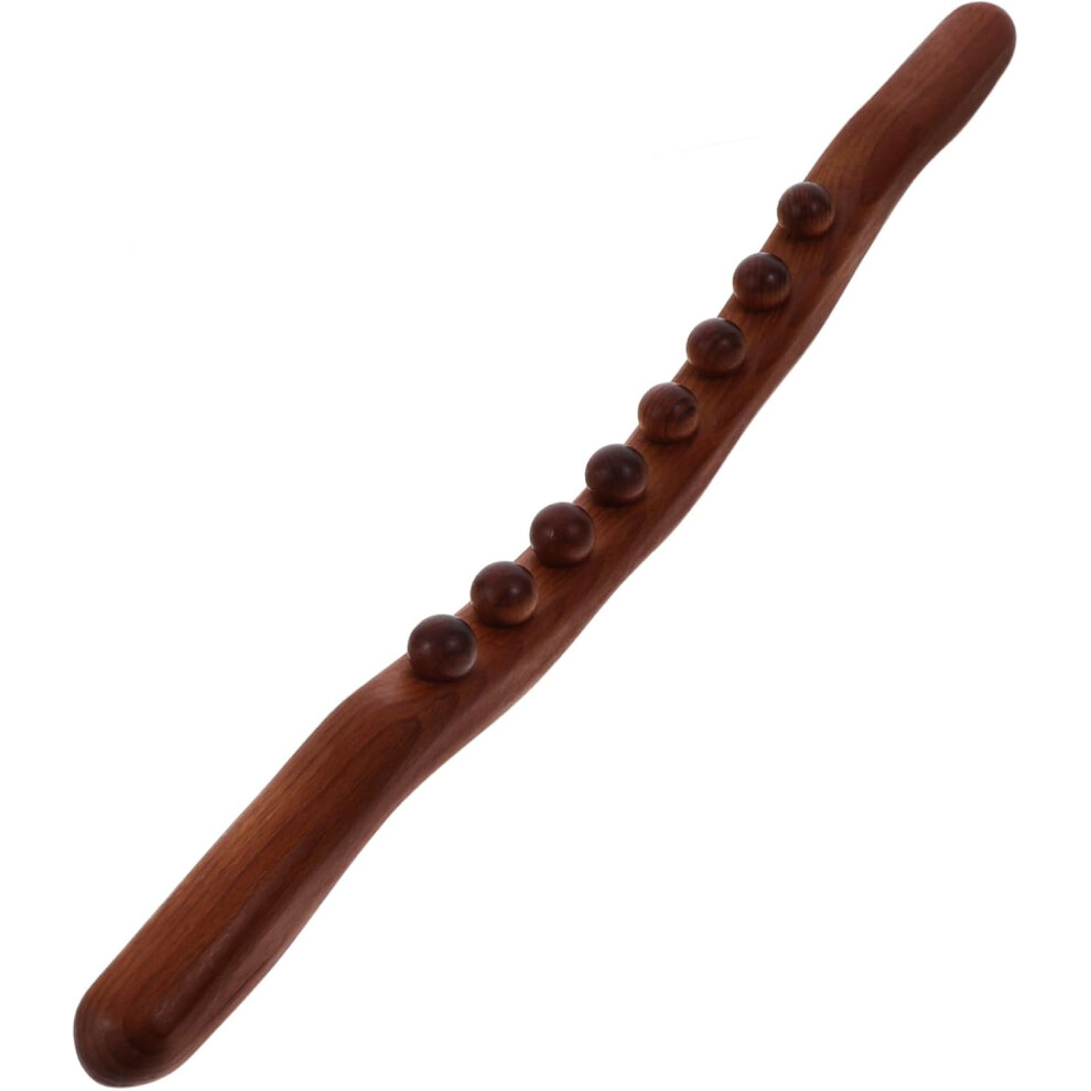 Hkhbjs Rolling Stick Beads Wooden Guasha Stick For Massager Muscle Relaxing Tool For Full Body Use