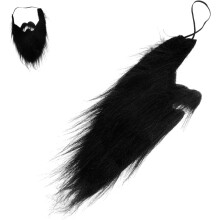 Barbe et moustache artificielles réalistes pour cosplay, accessoires d'Halloween et soirées masquées. Grande barbe artificielle.