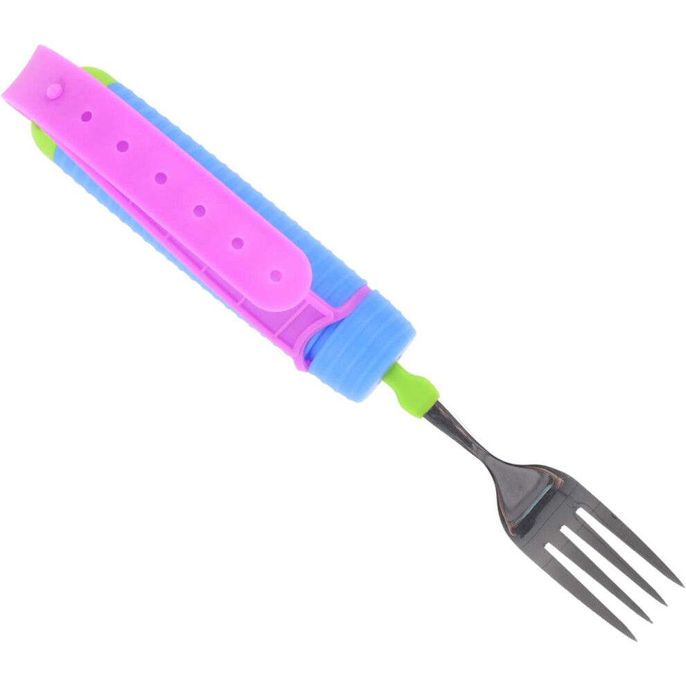 Hkhbjs Food Aid Fork Weighted Adaptive Fork For Elderly Disabled People Hand Tremble Spillproof Eating Utensil