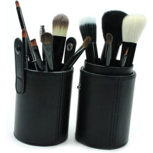 Aufbewahrungseimer für Make-up-Pinsel, großes Fassungsvermögen, PU-Schminkhalter für Pinsel und Beauty-Tools
