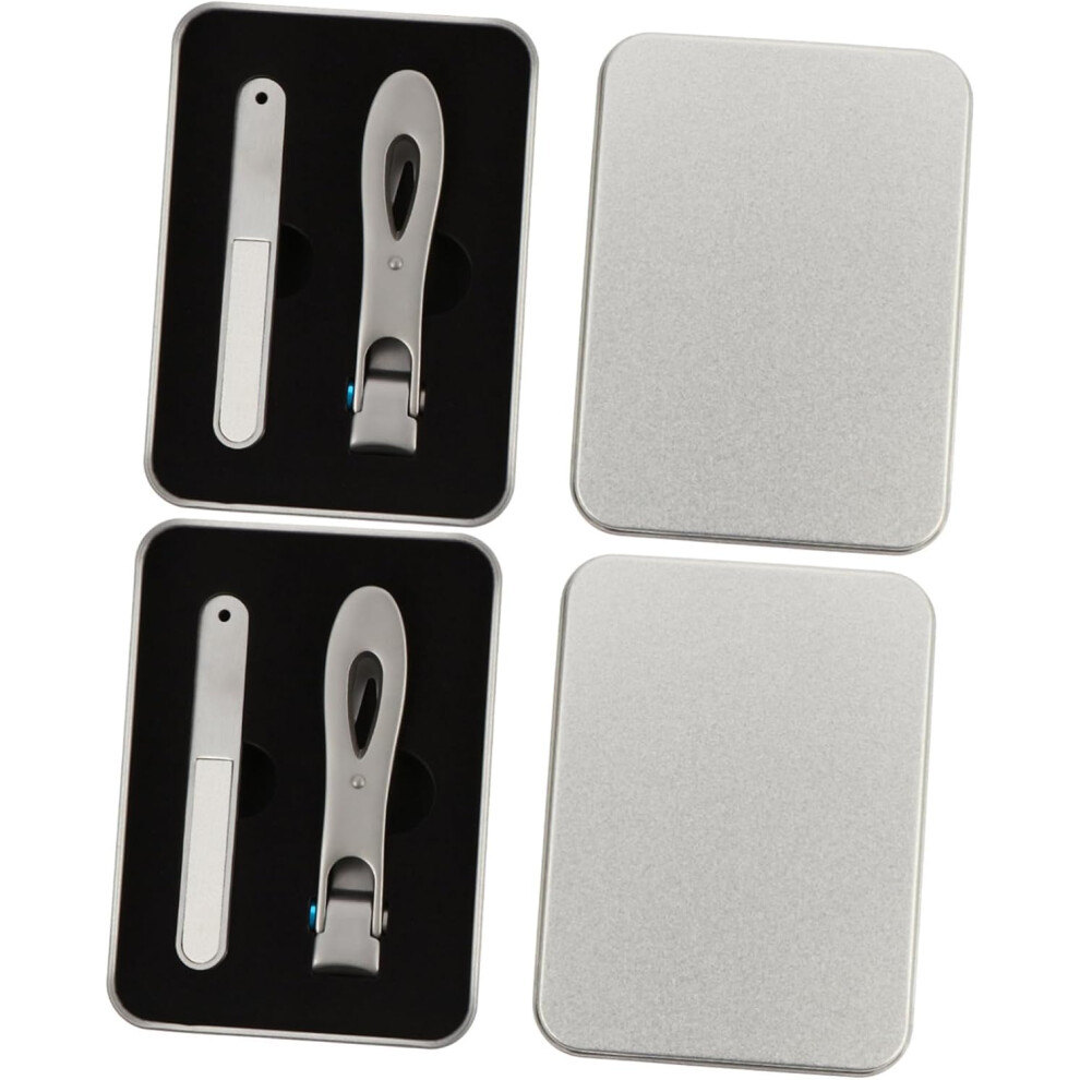 Hkhbjs 2Pcs Nail Trimmer Toenail Clippers Nail File Cuticle Nipper Kit For Home Travel