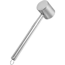 Fleischfeinklopfer aus Edelstahl, doppelseitig, für die Fleischklopfer-Methode, robust verarbeitet, mit stabilem Klopfwerkzeug