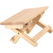 Kleiner, tragbarer Klapphocker aus Holz, faltbarer Campingstuhl