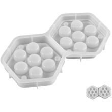 Sechseckige Silikonform für DIY-Würfel, Aufbewahrungsbox, Epoxidharz-Gießform, kleine wiederverwendbare Bastelbox, geeignet