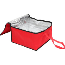 12-Zoll-Isoliertasche in Rot für Kuchen und Pizza zum Mitnehmen – Warmhaltefunktion