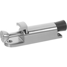 Federbelasteter Türstopper, robuster Bodenriegel, Zinklegierung, silberfarben, verschleißfest, Effizienzsteigerung