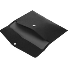 Dokumententasche aus Kunstleder mit Knopfverschluss, strapazierfähig und praktischer Organizer