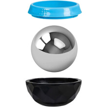 Stainless Steel Massage Ball with Blue Ice Roller, Small Face and Body Relax Massager