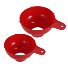 Lot de 2 entonnoirs à large ouverture en plastique, réutilisables, en polypropylène (PP), pour la mise en conserve de sauce soja et d'huile.
