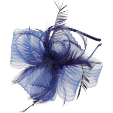 Fascinator-Haarband, Netz-Stirnband, Schwarz, für Damen, Vintage-Braut- und Abendmode