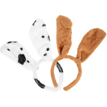 2pcs Dog Ear Band Headbands for Party and Festival Celebration, Lightweight Fabric Material