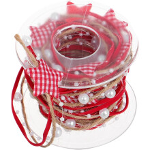 Weihnachtsbaumschmuckband, DIY-Weihnachtsband zum Verpacken von Christbaumspitzensternen