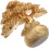 Ornamento de árvore de sorte de cristal de resina dourada 12cm Desktop Fortune Tree Décor 1