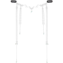 Vintage silberne Quasten-Haarkette in Tropfenform für Damen, Stirnschmuck für Hochzeiten, Festivals und als Brautaccessoires