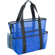 Strandtasche aus Netzgewebe für Damen, leicht und mit großem Fassungsvermögen für Einkäufe und Spielzeug