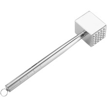 Fleischklopfer aus Edelstahl mit ergonomischem Griff, rostfrei, Steakhammer, Küchenhelfer für die heimische Küche