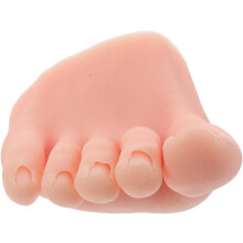 Dedos de silicona para practicar manicura, entrenamiento en arte de uñas, modelo de pie realista para puntas de uñas.