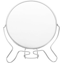 Doppelseitiger Spiegel mit praktischer Schmink- und Fotografiefunktion, kompakter Kosmetikspiegel für Schreibtisch und Badezimmer